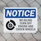 Signmission No Idling Turn Off Engine And Chock Wheels OSHA Notice Sign, Plastic, 10in W x 7in L, 2PK OS-2PACK-NS-P-710-L-16139 - alternate 5